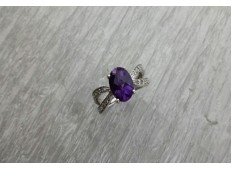 Diamond Amethyst Ring